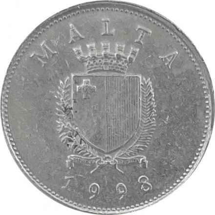 Мальта 25 центов 1998 год