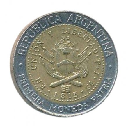 Аргентина 1 песо 2007 год