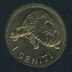 Тонга 1 сенити 1974 год