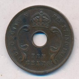Восточная Африка 10 центов 1925 год