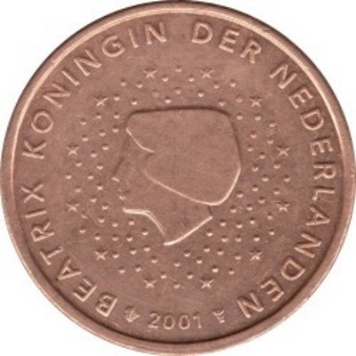 Нидерланды 5 евроцентов 2001 год