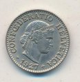 Швейцария 5 раппенов 1927 год