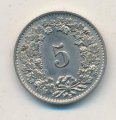 Швейцария 5 раппенов 1927 год