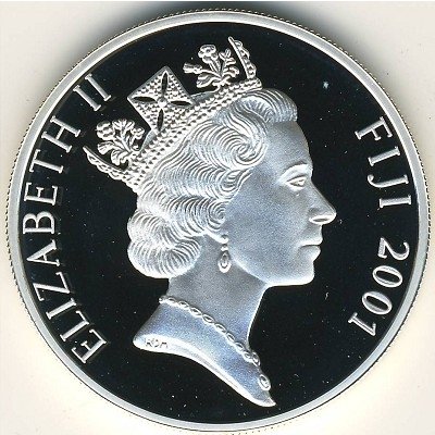 Фиджи 10 долларов 2001 год