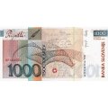 Словения 1000 толаров 2005 год - Словенский поэт Франце Прешерн UNC