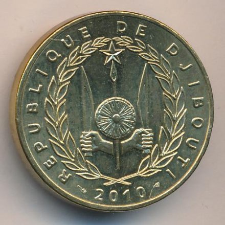 Джибути 500 франков 2010 год