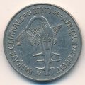 Западная Африка 100 франков 1981 год - Золотая гиря ашанти
