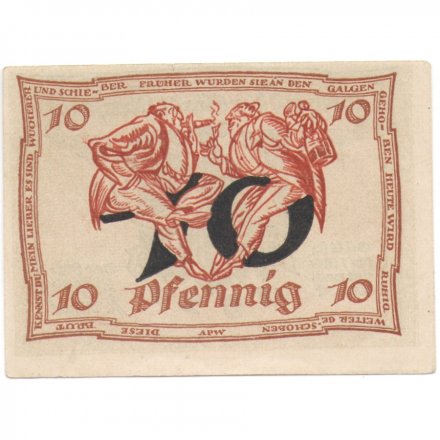 Германия (Нотгельд) 10 пфеннигов 1921 Arnstadt XF