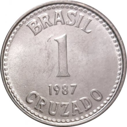 Бразилия 1 крузадо 1987 год