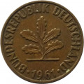 ФРГ 2 пфеннига 1961 год (G)