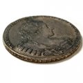 1 рубль 1733 год Анна Иоанновна (1730 - 1740) - без броши на груди, крест державы простой - AU