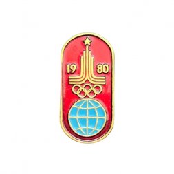 Значок СССР. Олимпиада - 80. Эмблема