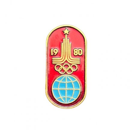 Значок СССР. Олимпиада - 80. Эмблема