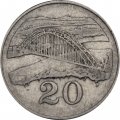 Зимбабве 20 центов 1980 год - Мост Бэтченоу