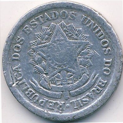 Бразилия 20 сентаво 1957 год