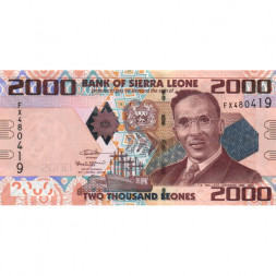 Сьерра-Леоне 2000 леоне 2016 год - Исаак Уоллес-Джонсон - UNC