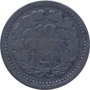 Нидерланды 10 центов 1919 год - Королева Вильгельмина