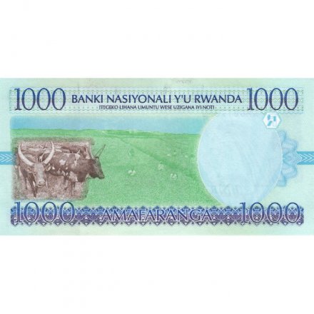 Руанда 1000 франков 1998 год - UNC