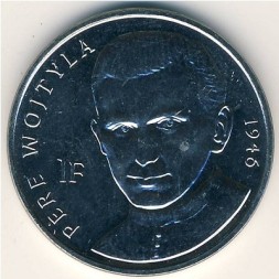 Монета Конго, Демократическая республика 1 франк 2004 год - Священник Войтыла