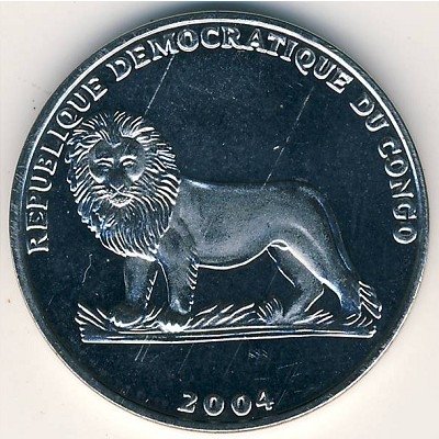 Конго 1 франк 2004 год - Священник Войтыла