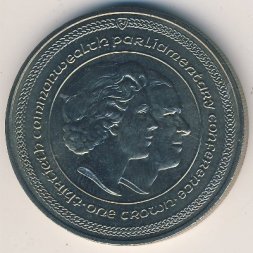 Остров Мэн 1 крона 1984 год