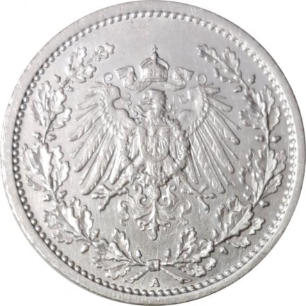 Германия 1/2 марки 1915 год (A)