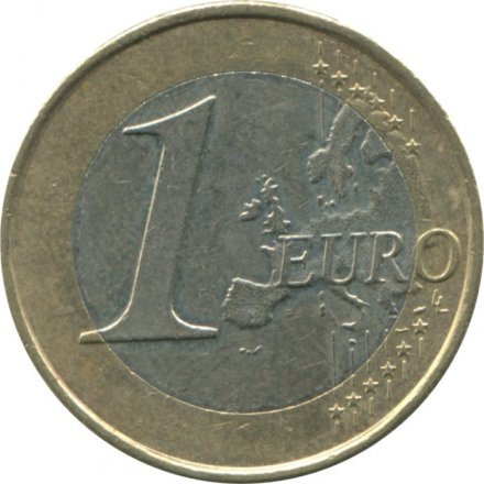 Эстония 1 евро 2011 год - Карта