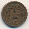 Гондурас 2 сентаво 1912 год