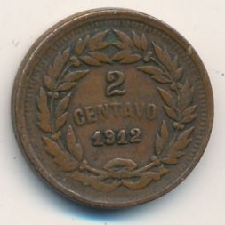 Гондурас 2 сентаво 1912 год
