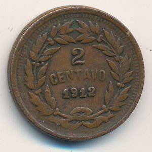 Гондурас 2 сентаво 1912 год