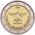 Бельгия 2 евро 2008 год - 60 лет декларации прав человека