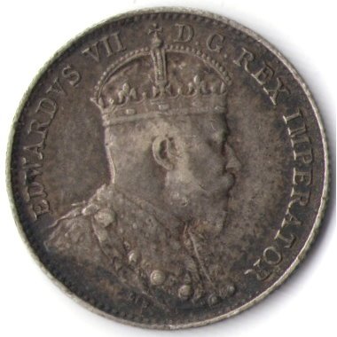 Канада 5 центов 1906 год - Король Эдуард VII