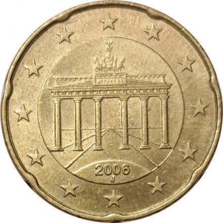 Германия 20 евроцентов 2006 год (J)