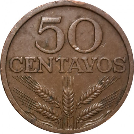 Португалия 50 сентаво 1970 год