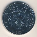 Ватикан 100 лир 1989 год - Папа Иоанн Павел II. Пеликан