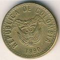 Колумбия 5 песо 1990 год