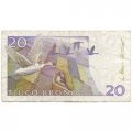 Швеция 20 крон 2002 год - Сельма Лагерлеф. Путешествие Нильса с дикими гусями - VF