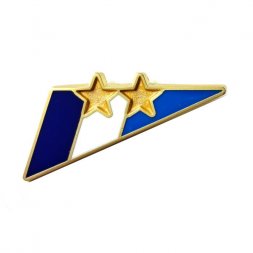 Значок Флаг, звезды. Футбол (на цанге)