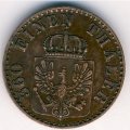 Пруссия 1 пфеннинг 1856 год