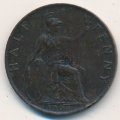 Великобритания 1/2 пенни 1900 год - Королева Виктория