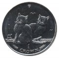 Остров Мэн 1 крона 2003 год - Балийская кошка (Медь-Никель)