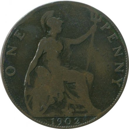 Великобритания 1 пенни 1902 год