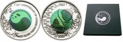 Палау 2 доллара 2013 год - 30-летие монеты Китайская панда