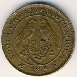 ЮАР 1/4 пенни 1948 год