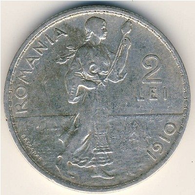 Румыния 2 лея 1910 год