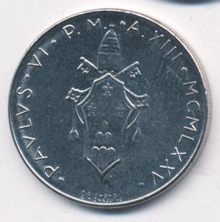 Ватикан 50 лир 1975 год - Папа Павел VI