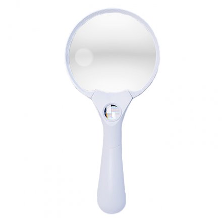 Лупа TH-606B  3д. увеличение 2.5x/4х/25xт с подсветкой 3 LED 3ААА