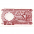 Нигерия 1 фунт 1967 год - Здание банка Нигерии - UNC