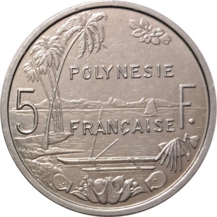 Французская Полинезия 5 франков 1982 год