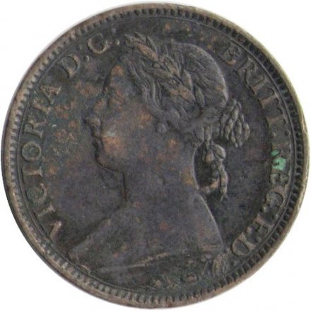 Великобритания 1 фартинг 1890 год